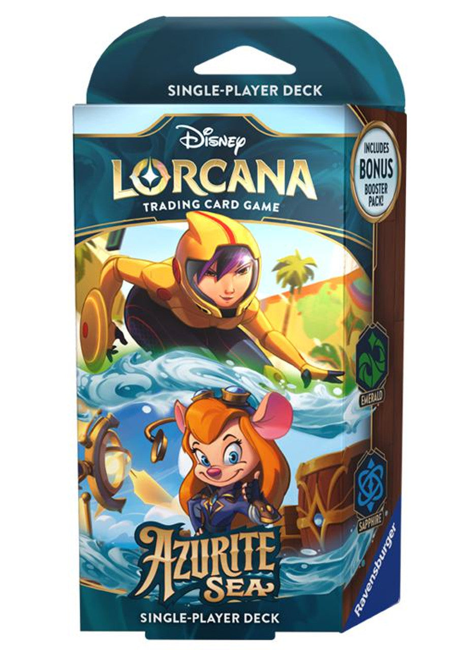 Disney Lorcana: Set 6 - La Mer d'Azurite - Deck de démarrage: Émeraude & Saphir
