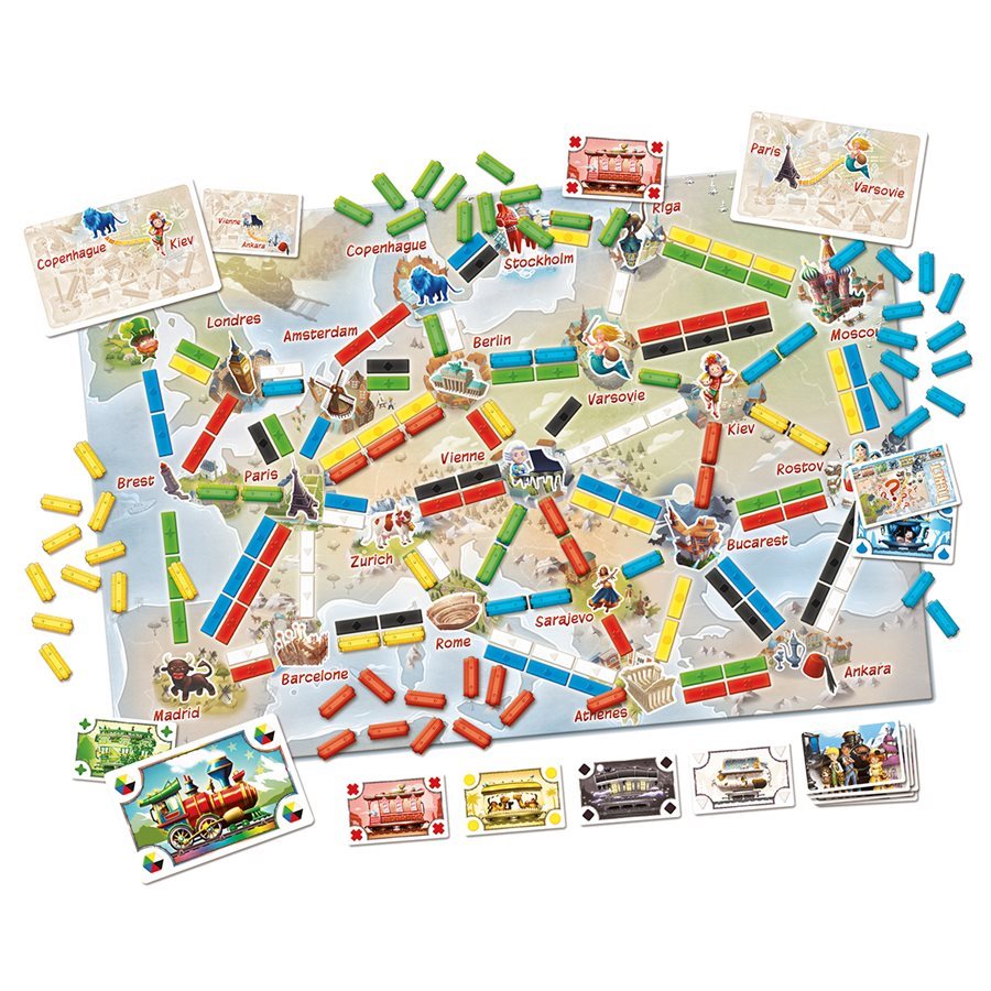 Les Aventuriers du Rail: Mon Premier Voyage - Europe - Boîte imparfaite, jeu neuf (50%)