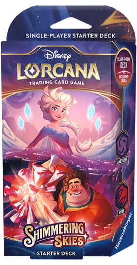 Disney Lorcana: Set 5 - Le Ciel Scintillant - Deck de démarrage: Améthyste/Rubis