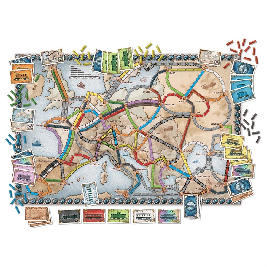 Ticket to Ride: Europe (VA) - Box damaged, new game (30%)
