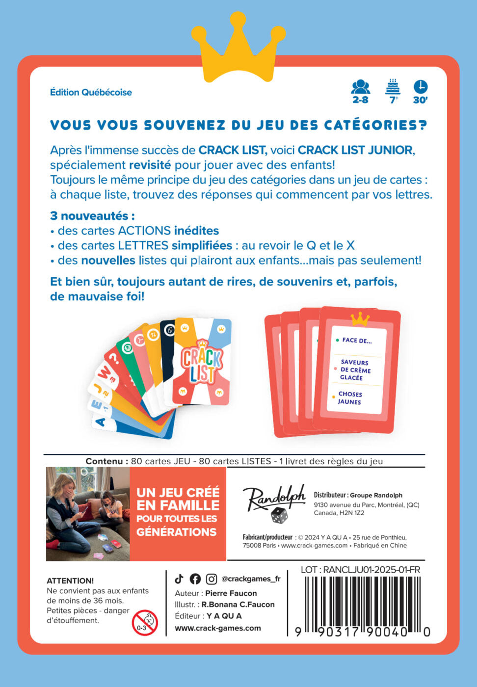 Crack List Junior : Éd. Québécoise