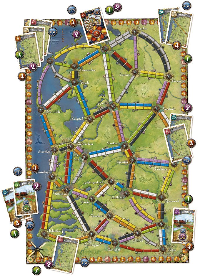 Ticket To Ride: Ext. - Map #4 - Nederland
